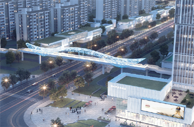 綠地桐鄉發展大道人行天橋